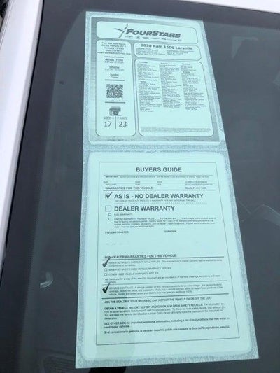 2020 RAM 1500 Laramie Crew Cab 4x2 5'7' Box